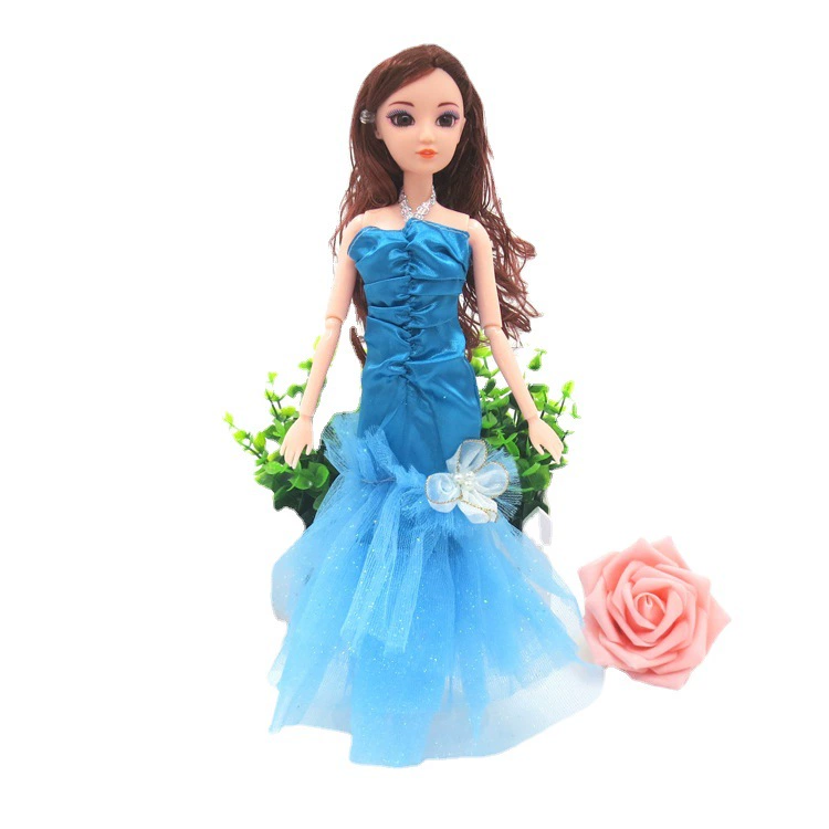 Doll для одежды, многоуровневое кружевное облегающее платье, длинная юбка, пижама, русалка, хвост рыбы