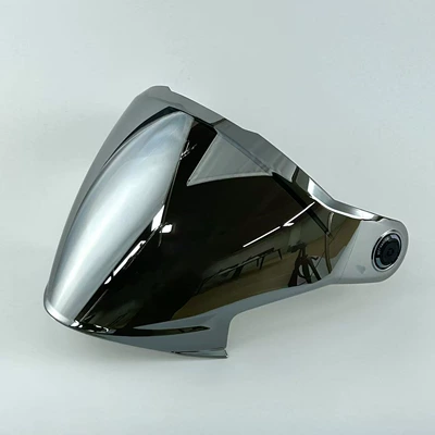 Mt-Cosmo Sv Interstellar Helmet Lens, Anti-Fog and Sun Protection, Compatible with Mt-V-37 Windshield Motorcycle Accessories (Dəbilqə (Kaska) aksesuarları) - electroplated-silver
