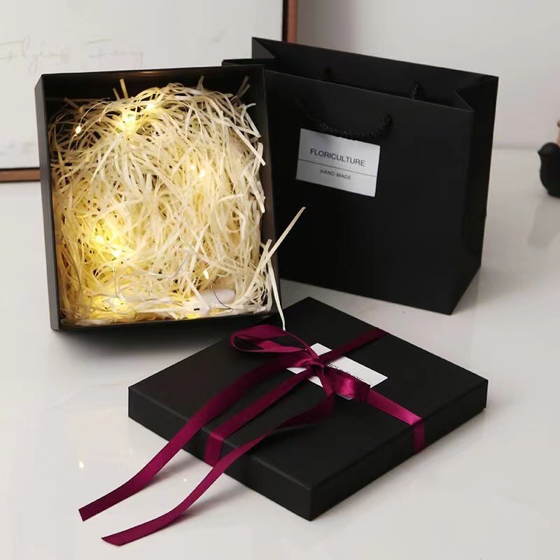 Hook open lid bright gift box copper wire lantern string button string lamp automatic bright atmosphere lamp strip