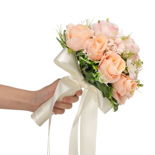 Baoxin Wedding Bride Bridesmaid Holding Flowers Valentine's Day Simulation Rose Bouquet Amazon Wedding Holding Flowers Wholesale