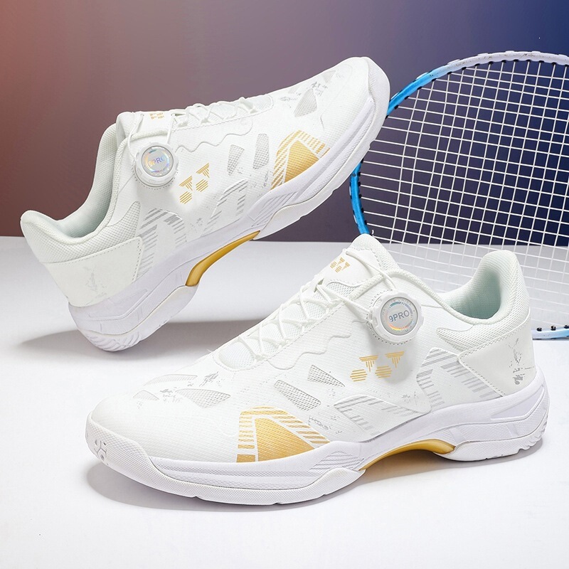Xunmeng Breathable Badminton Shoes for Adults, Women's Shoes with Rotating Buckle, Tennis Volleyball Shoes, Table Tennis Shoes Without Laces Xunmeng Breathable Badminton Shoes for Adults, Women's Shoes with Rotating Buckle, Tennis Volleyball Shoes, Table Tennis Shoes Without Laces