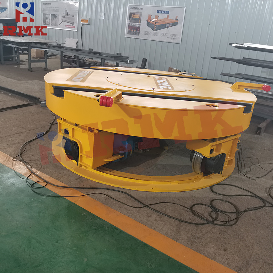 转弯轨道转盘旋转电动转盘车轨道直角转弯转台【睿迈科售后无忧】