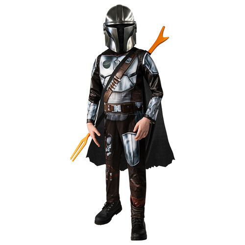 Galaxy Bounty Hunter The Mandalorian Kids Cosplay Costume Halloween Holiday Party Performance Dress Up