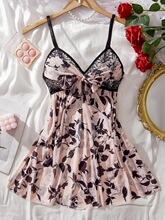 M 34420 Sexy Milk Silk Print Slip Dress �Ըе���ȹ ����