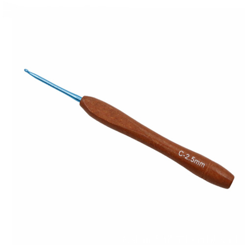 New wooden handle crochet hook diy knitting tools sweater needle wooden handle crochet hook set