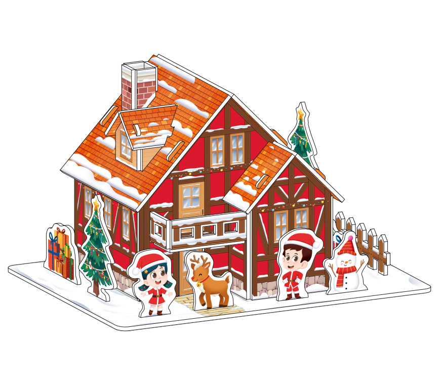 3D rompecabezas tridimensional juguetes educativos espuma de papel hecho a mano casa Coche forma puesto 61 regalo medio