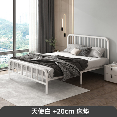 r^ベッド モダン シンプル アイアンベッド 1.5m ダブル 1.8 子供用 アイアンベッド 賃貸住宅 アイアンフレーム 北欧 シングル 1.2m|undefined