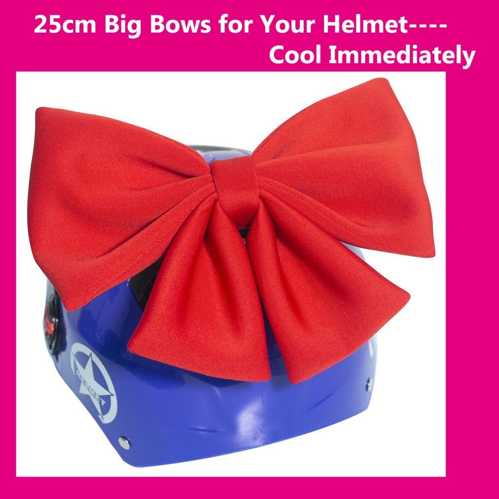 Cross-Border Best-Selling Helmet with Bow Decoration, Same Helmet with Bow as Worn by the Electric Motorcycle Girl from Dream School