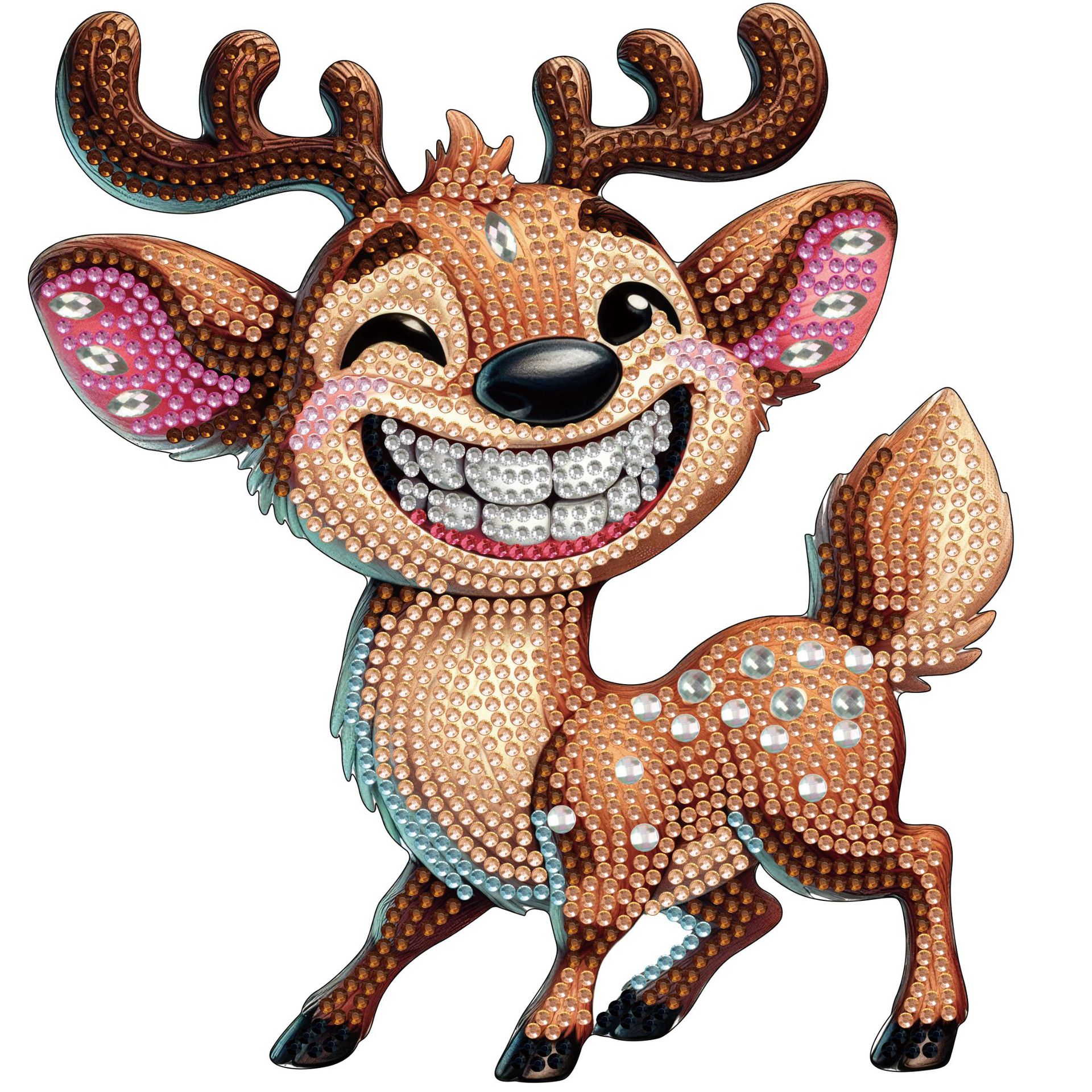 Pintura de diamantes 5D transfronteriza hecha a mano DIY, adorno de juguete de cartón tridimensional, dinosaurio de dibujos animados, pintura de diamantes para niños.