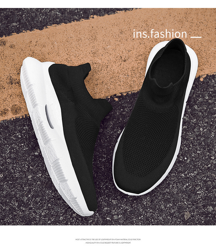 9025 Herrenschuhe, fliegende gewebte Socken, Sneakers, Frühling, niedriger Schnitt, Fuß, Stretch-Mesh, Walking, Laufen, Freizeitschuhe, trendige Schuhe_voghion.com