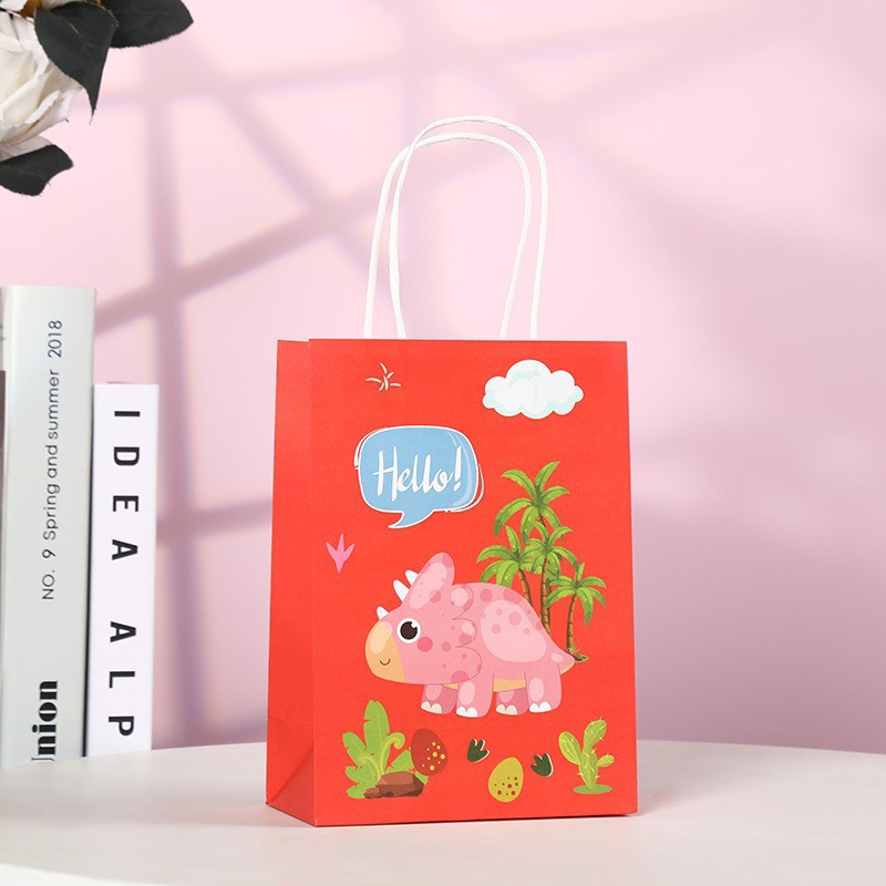 Bolsas de regalo de cumpleaños, bolsas de cartón cartón, bolsas de embalaje para llevar, bolsas de embalaje de regalo de fiesta para niños, bolsas de mano