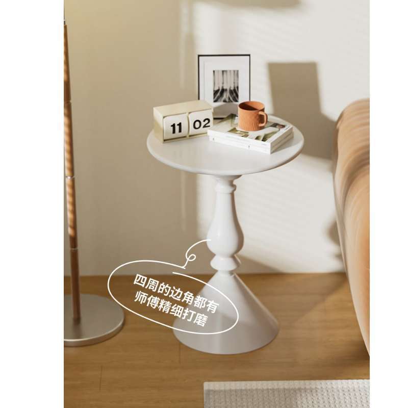 Sofá simple americano mesa de café retro mesa redonda balcón mesa de té esquina creativa de cabecera