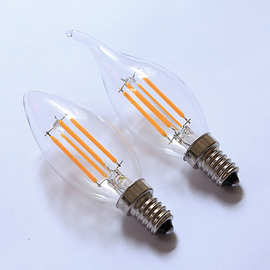 LED爱迪生灯泡4000K中性光自然光复古工业风太阳光E14大螺口4-6瓦