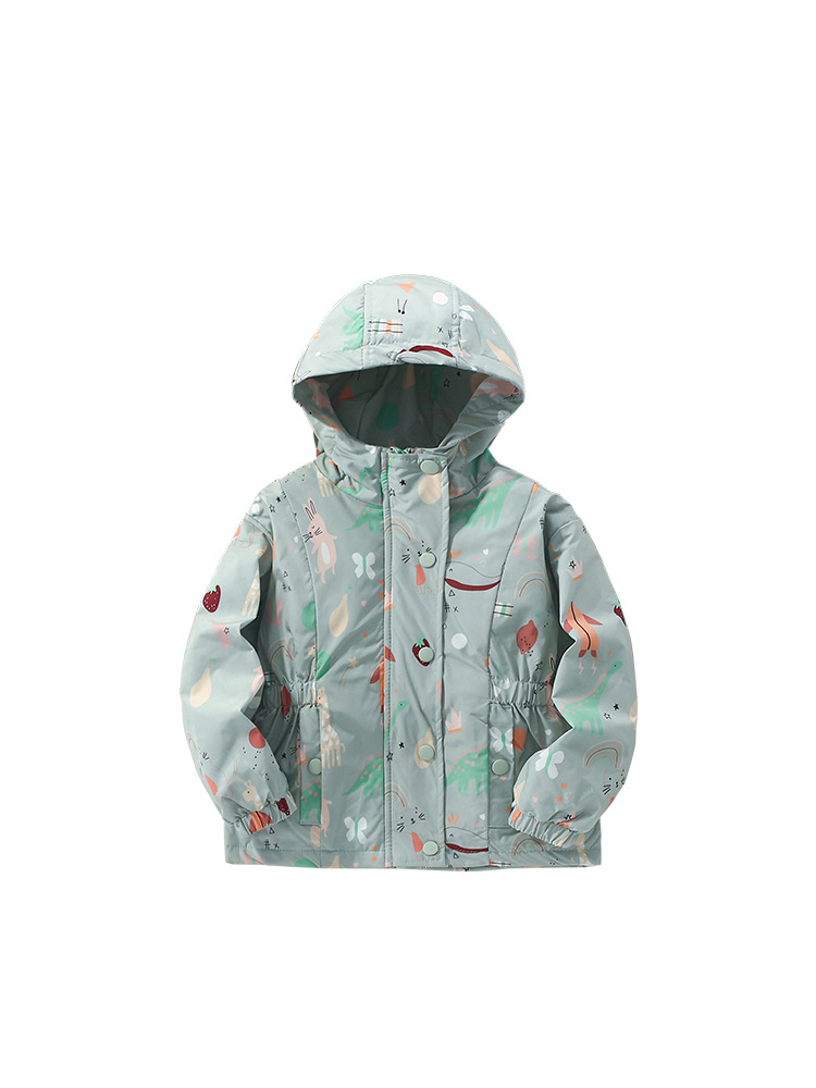 Cruce fronterizo malwee chaqueta de niñas primavera nueva camiseta con cremallera para niños europeos y estadounidenses con capuzas