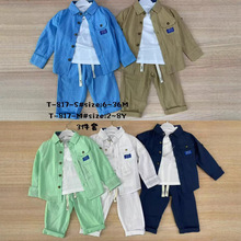 2Y-8Y���b3in1 set�������Q�Llong shirt+T+pants�¿�3����T805M