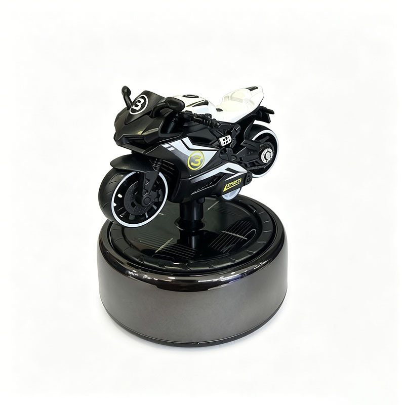 Alloy motorcycle model car-mounted new aromatherapy ornament, essential oil ornament for car dashboard, slow-rotating diffuser