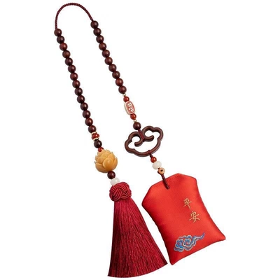 Pattern Cinnabar Lucky Bag Bodhi Car: Car hanging