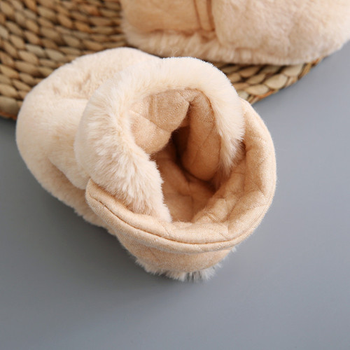 Newborn Baby Shoes Autumn/Winter Fleece Thick Warm Cotton Shoes for Toddlers Non-Slip Soft Sole Warm Shoes for Boys and Girls Wholesale