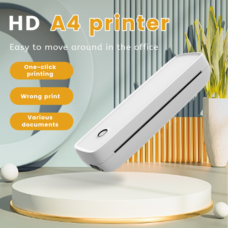 A4 non -ink printer cross -border MINI Printer printer small household printer Flashlabel 3