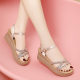 Women's Wedge Sandals 2024 New Summer Fashion All-match Increased Thick-soled High-heeled Women's High-end Shoes