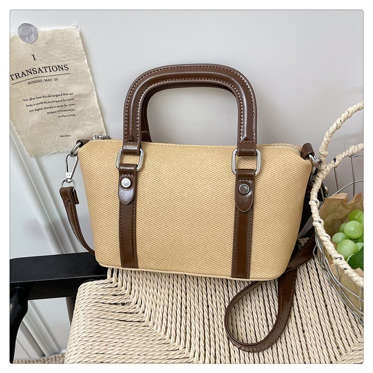 Nuevo cross-border nuevo bolso axilar de textura simple, bolso de mano de moda, bolso de hombro casual.