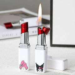 White cartoon Kuromi Melody lipstick lighter white lipstick lighter girl lipstick lighter