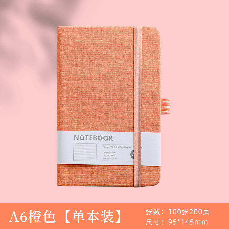 笔记本定制a5商务加厚办公用绑带日记本a6随身口袋本皮面记事本子|undefined