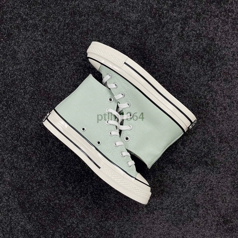 Оригинальные кроссовки Meiqi Converse AJ мужские 1970-х, женские кроссовки, канвасовые кроссовки high-top, кремовый/синий нижний слой, вулканизированные кроссовки, чисто оригинальные, без токсинов