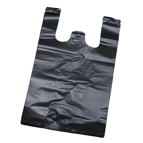 Garbage bag enlarged and thickened portable large size unbreakable black vest bag kitchen plastic bag wholesale in stock
