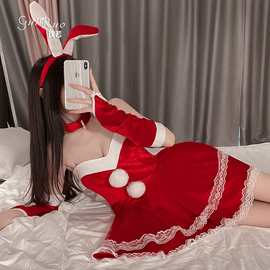 慕瑶品牌丝绒女性感吊带睡裙毛绒休闲舒适深V露背家居服套装批发
