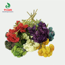 仿真花6头菜花软胶米仔果粒 样板间摆放花卉摄影道具婚庆插花花艺