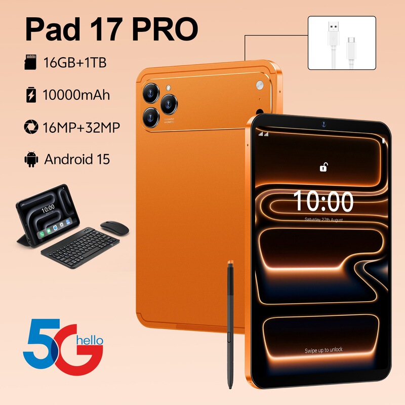Cross-Border Pad17 Pro Android Smart Tablet with 16+1t Large Screen and Eye-Protection Features, Direct from the Source Factory, Can Be Shipped on Behalf of the Buyer