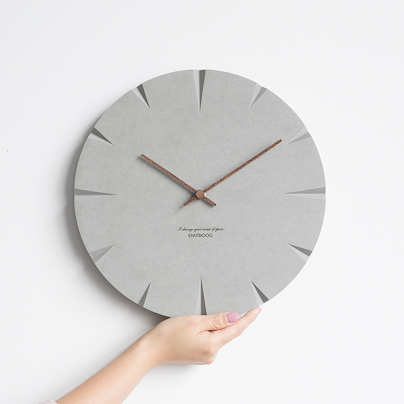 Wozoom, reloj de pared escandinavo simple y moderno, reloj creativo para sala de estar, reloj de pared ultrasilencioso para el hogar