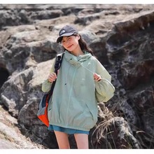 好质量多功能户外轻薄透气防晒衣女夏防紫外线透气防晒服外套潮