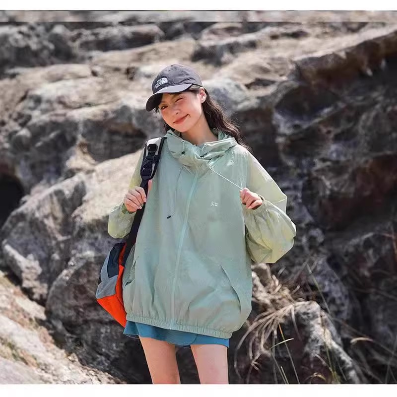 好质量多功能户外轻薄透气防晒衣女夏防紫外线透气防晒服外套潮