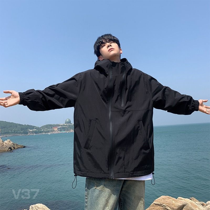 Cross-border men's spring and autumn jacket, men's autumn and winter 2026 new style, ins loose windbreaker, outdoor versatile cool style