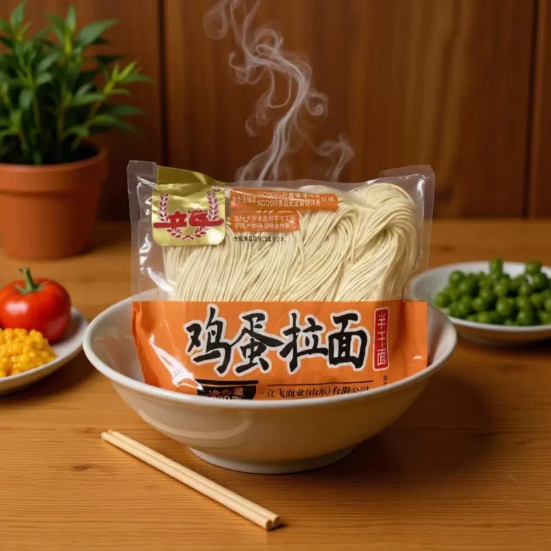 包邮400g鸡蛋拉面鲜拉面刀削面生湿面手擀面早餐半干面条