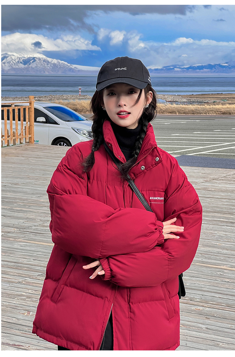 2023 inverno nuovo coreano allentato giù cappotto di cotone da donna di media lunghezza casual grande cappotto di cotone cappotto di cotone cappotto caldo_voghion.com