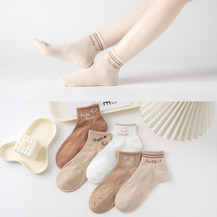 Spring and summer cotton socks for women sweat-absorbent breathable Korean casual boat Socks college style thin elastic socks factory wholesale