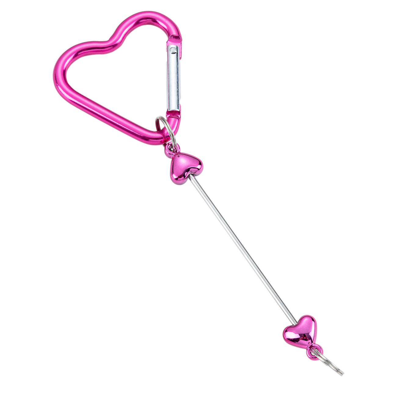 Spot bride love con cuentas mosquetón multifuncional para exteriores botella de agua mochila mosquetón gancho de metal llavero