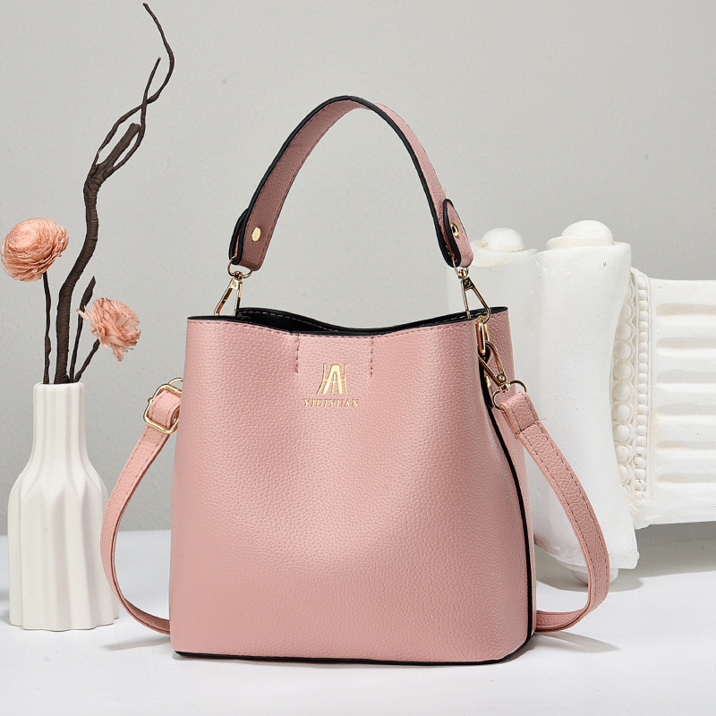 Bolso de cubo bolso de textura bolso de mano de gran capacidad bolso de mensajero de hombro comercio exterior Taizhou bolso de mujer al por mayor transfronterizo bags