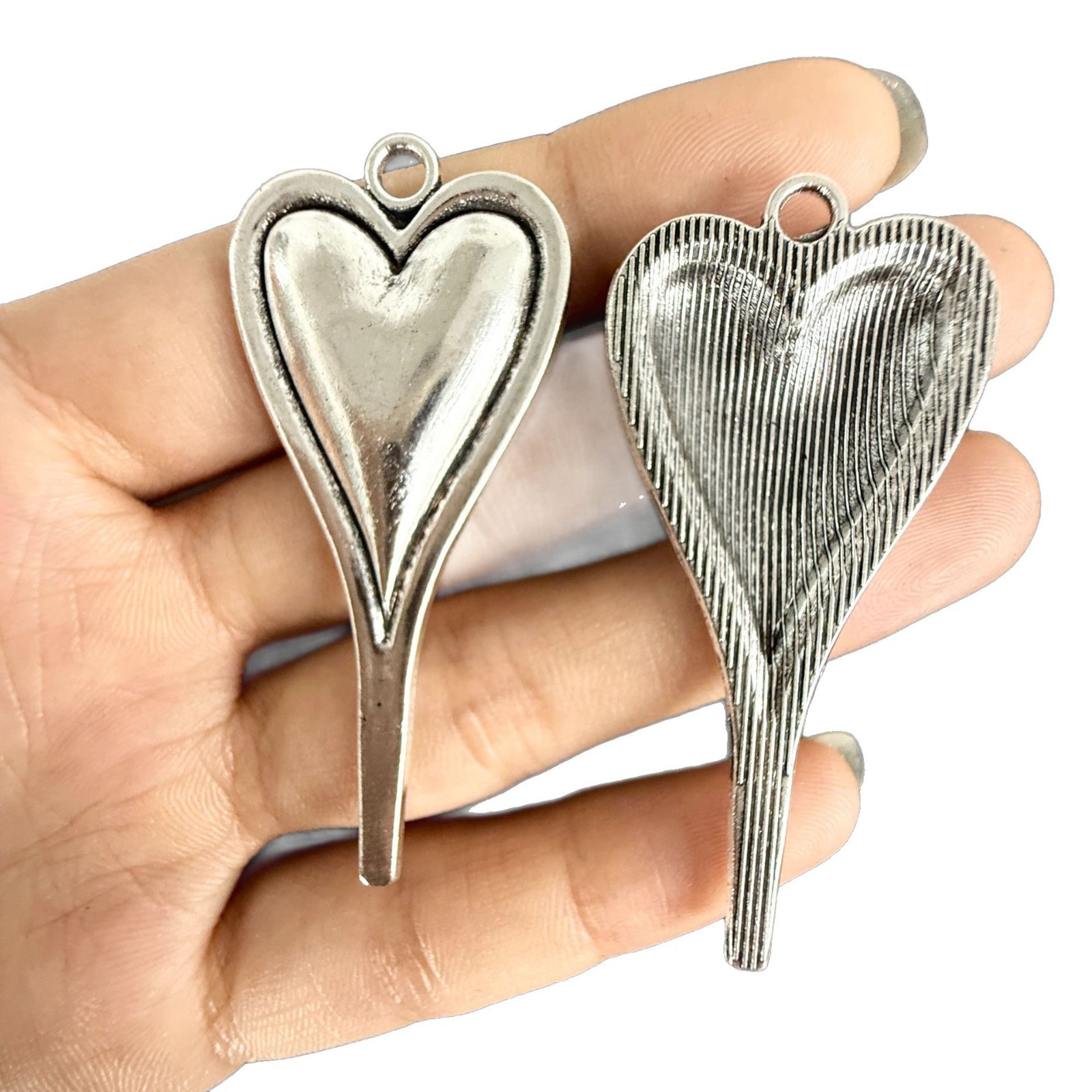 Moda alta gota de amor colgante collar largo colgante llavero accesorios simples de moda universal