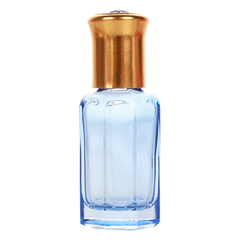 Botella de bola de rodillo de 10ml botella de perfume de aceite esencial de vidrio engrosado colorido sub-botella de viaje pequeña botella vacía botella de cuentas de muestra de masaje