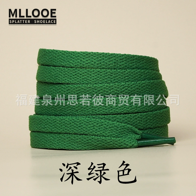 Плоские шнурки, разноцветные варианты, различные длины 0,5–1,6 м для кроссовок