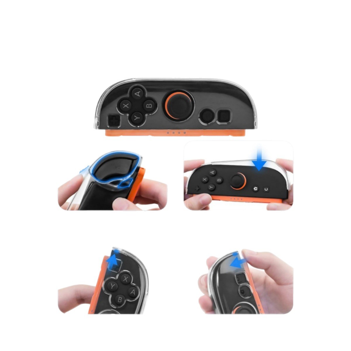 Защитный прозрачный корпус-раскладушка для игровой консоли Nintendo Switch 2, разбирающийся кристаллический чехол