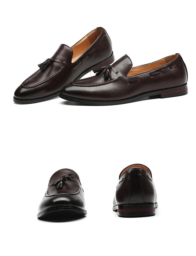 Men's casual leather shoes bean shoes_voghion.com