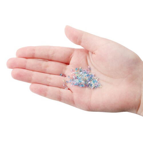 AB Symphony Glass Gravel Transparent Crystal Sand Quicksand Filler DIY Filler Photo Frame Nail Art Decoration Accessories