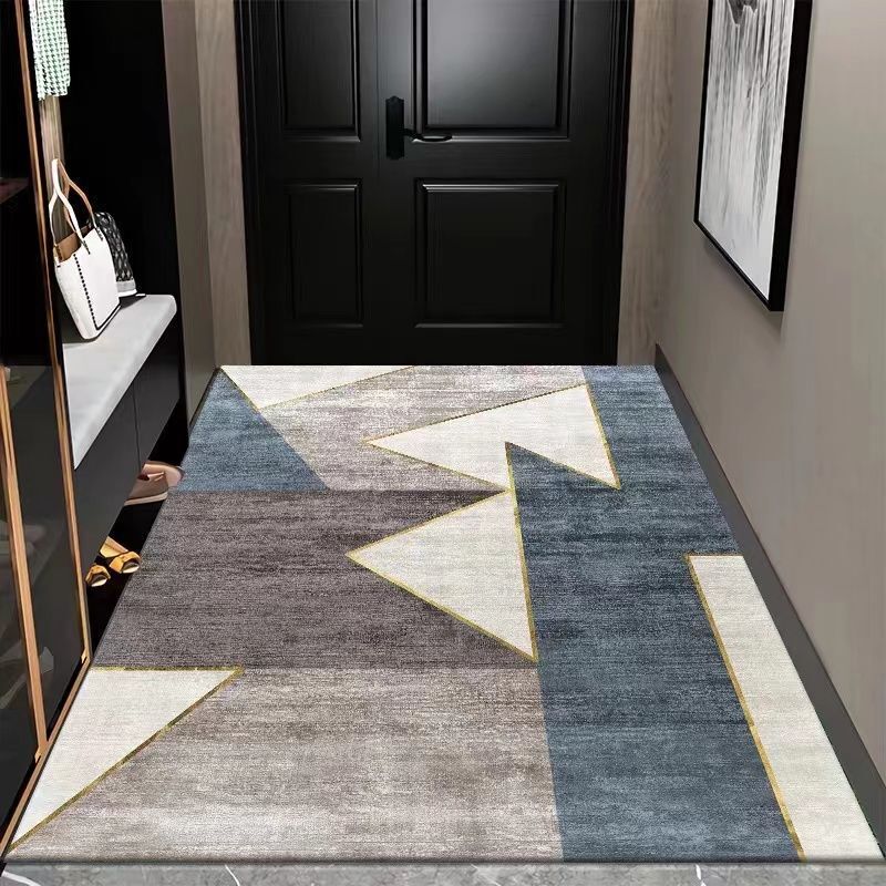 Door mat door mat hallway light luxury floor mat printed absorbent mat household Nordic style washable floor mat