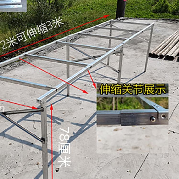 地摊架子摆货架加厚夜市出摊折叠桌子伸缩摆摊多功能直角货架