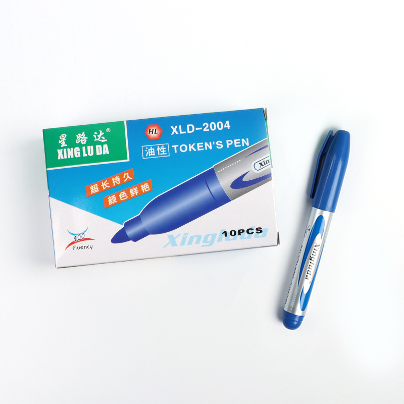 Wholesale marker pens, black oil-based markers, can add ink, express logistics pens, factory direct sales